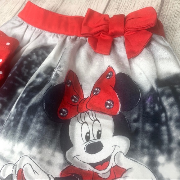 Disney Minnie skirt 2T & Carter’s 24m leggings - Picture 2 of 10